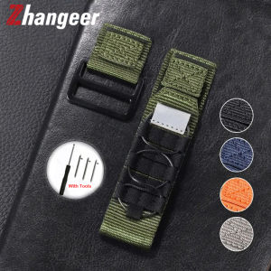 Zhangeer 22mm 20mm Quick Release Nylon Loop Strap Watch Band Universal Watch Replacement Wristband Braided Sport Belt Men Women Watchband Accessories with Tool