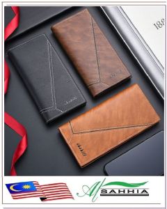 12P2 Al Sahhia Dompet Panjang Pemegang Kad Lelaki ( Bili Classic Men Phone Coin Card Holder Gift Purse Wallet ) 12P2