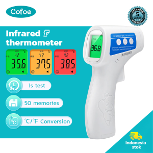 Cofoe Infrared Forehead Thermometer/ Infrared Gun Termometer suhu badan/ Pengukur Suhu Tubuh Digital LED Display