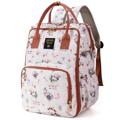 Sunveno Stylish Diaper Bag Mommy Backpack Multifunction Travel BackPack Maternity Baby Changing Bags Large Capacity Waterproof