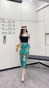 Summer Beach Skirt Bohemian Challis Wrap Around Skirt / Swimsuit Cover Up