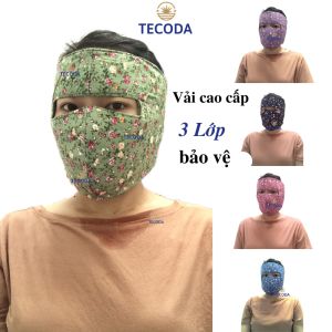 Khẩu Trang Vải 2 Mặt Vải Cotton Đẹp Che Kín Mặt Chống Tia Uv Chống Bụi Đi Xe Máy Xe Đạp