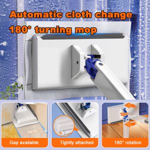 Secondary washcloth mini automatic clip Upgraded waterless mini mop