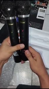 MURAH Mic Wireless HOMIC HM-306 VHF Series Microphone Double Mic Ori | Microphone Wireless Mic Tanpa Kabel | Profesional 2 Mic Wireless Microphone Karoke Mic Duet | Mic Double Karaoke Murah | Microphone Wireless Profesional ~ BRO