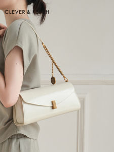 Clever&Ketch Luxury Chain Bread Bag Womens Crossbody Shoulder Bag French Style Underarm Bag Fashionable Daily Accessory