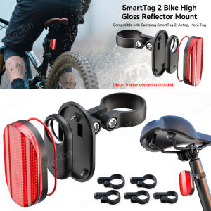 ชุดติดตั้งจักรยานอัปเกรด2025สำหรับ Samsung ป้ายอัจฉริยะ2 & Moto Tag & ที่จับ AirTag แบบซ่อนกันน้ำป้องกันการจักรยานขโมยตัวสะท้อนแสงเคสติดตาม GPS พร้อมสกรูและเครื่องมือสำหรับจักรยานเสือภูเขา/สกู๊ตเตอร์/ E-Bicycle
