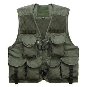 High Quality Mens Fishing Vest 10 Pockets Breathable Mesh Fabric Ideal for Outdoor Fishing Hunting