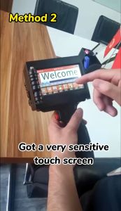 Printer Inkjet Genggam Mesin Tinta Portabel Inkjet Printer Genggam QR Bar Batch Kode Tanggal Pembuatan Printer