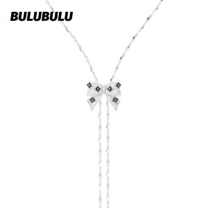 BULUBULU | Night Melody Bow Pendant Necklace