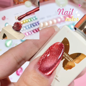 [พร้อมสต็อก] SANMO สินค้าใหม่16สีคริสตัลเพชรแมวตายาทาเล็บกาวชุดแต่งเล็บ15มล (ฟรีอะคริลิไล่โทนสีคณะกรรมการสี) ลูกปัดแก้วตาแมวผงคริสตัลเพชรผงแม่เหล็กความหนาแน่นสู