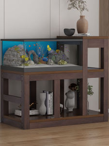 Multi-level Wooden Stand Fish Tank Shelf