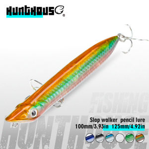Hunthouse SLAP WALKER Pencil Fishing Lure Floating Surface 110mm 125mm Hard Bait Popper Topwater WTD Saltwater Bass Fish lw545