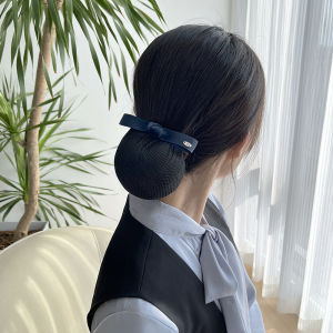 หมวกผู้หญิงสำหรับพยาบาล เครื่องประดับผมแบบเรียบง่าย สไตล์ OL งานปีใหม่ 2025 หมวกผ้าซาติน ไม่มีเพชร