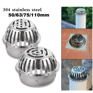 Roof Floor Drain Balcony Drainage Cover Rain Pipe Cap Anti Clogging Floor Drain 304 Stainless Steel