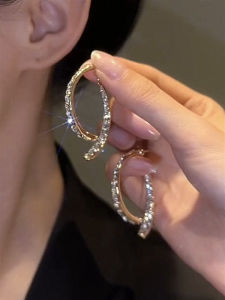 Ins Trendy Korean-style 925 Silver Needle Earrings for Women with French Style Minimalist Design and Luxurious Feeling