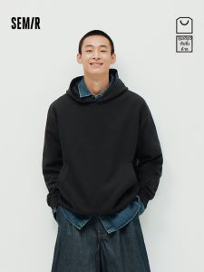 Semir | Men Plain Color Spring Hoodie Basic Sweatshirt