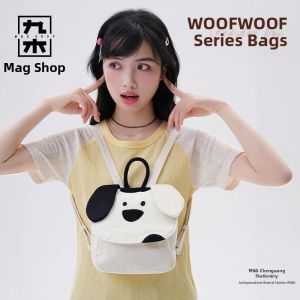 M&G SHOP | Dotted Dog Large Capacity Tote Bag for Women