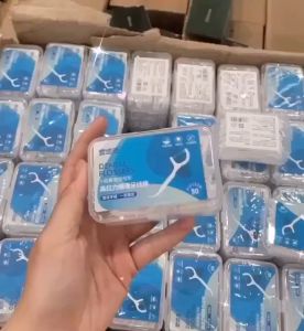 Hộp 50 cái Tăm chỉ nha khoa DENTAL FLOSSERS vệ sinh răng chỉ nha khoa xỉa răng tăm nha khoa
