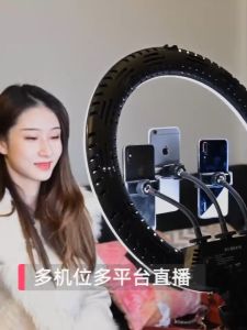 14-21นิ้ว ไฟLED กลม แถมเสียงกระเป๋า 1บ 55W รุ่นRL-14 ไฟไลฟ์สด ปรับสี ปรับความสว่าง