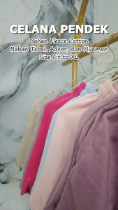 PALING MURAH Celana Pendek Wanita Warna Polos Fleece Short Pants Hotpants Sweat Short