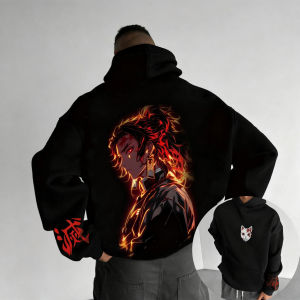 Demon Slayer Anime New Original Hoodie 2025 Autumn and Winter Mens and Womens Street Casual Loose American Hip Hop Sweater Top