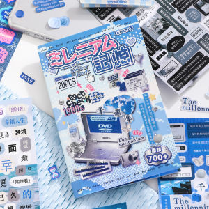 Thẻ Dán Sổ Tay Hàn Quốc Phong Cách Millennium Không Cần Cắt Thẻ Dán Văn Bản Guka Décor Chất Liệu Sổ Tay Chất Liệu Dán