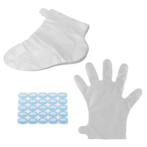 200Pcs Sarung Tangan Sekali Pakai Dan Penutup Sarung Kaki Untuk SPA Pedicure
