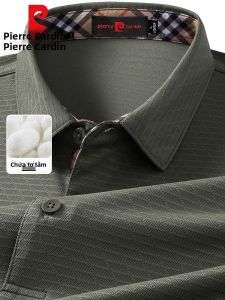 Pierre Cardin | Áo Thun Công Sở Lụa cho Nam Trung Niên Tay Ngắn