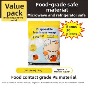 COOKER KING | Food Grade Kitchen Storage Bags with Elastic Bowl Cover