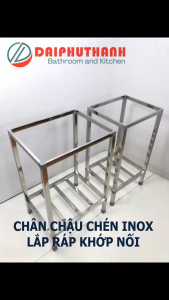 Kệ Chân Chậu Rửa Chén Bát Inox Lắp Ráp Khớp Nối - Nhiều kích thước phù hợp hầu hết các cỡ chậu thông dụng
