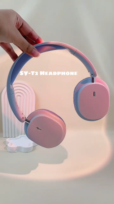 SY-T2 Audio Headset Gamer Bluetooth 5.3 Headphone With Mic Earphone Wireless Noi