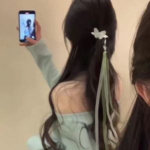 New Chinese Style Butterfly Hairband Ribbon Hair Clip Womens Ballet Style Hair Accessories Hair Ties Headwear Fresh out