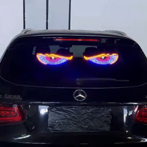 【Delivery 24 hours】2PCS 24V 12V USB LED Devil Eye Dynamic Big Devil Eyes Light for Cars Programmable Window Screen