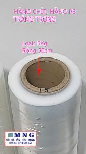 Màng chít màng PE quấn hàng màu trắng trong