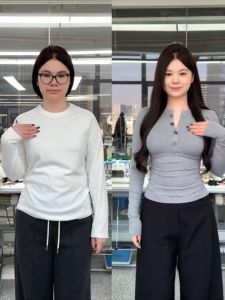 Slim Fit Long Sleeve Half Open Collar Base Shirt Womens Inner Wear Grey Large Size T-Shirt Design Sensation Top for Autumn Winter