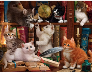 500 1000 1200 2000pcs Jigsaw Puzzle Cute Little Kitten Animal Portrait For Adults Stress Relief Family Game Christmas Gift