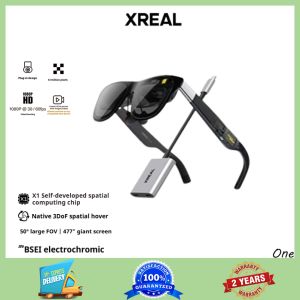 XREAL หนึ่งแว่นตาอัจฉริยะอัจฉริยะแว่นตาเออาร์พื้นที่3DoF พื้นเมืองโฉบภาพยนตร์หน้าจอยักษ์ที่ไม่ใช่แว่น VR
