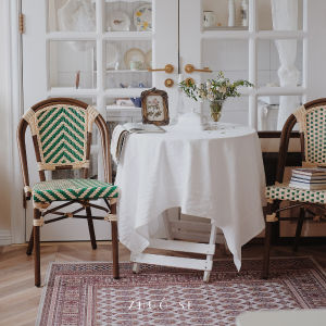 Zhuose French Ins Outdoor Rattan Chair Rattan Chair Minimalist Balcony Leisure Chair Armchair Coffee Shop Chair