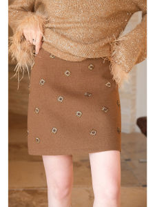 Luxury A-line Hip-flattering Short Skirt