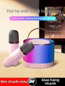 Micro Bluetooth Không Dây K52 Kit Karaoke Gia Đình AA Micro Cầm Tay 2.1 Kênh Phụ Kiện Âm Thanh Cho Điện Thoại Di Động