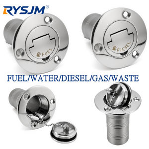 38mm (1.5inch) 50mm (2inch)Deck Filler Caps for Marine Boat 316 Stainless Steel Deck Filler Key Cap GAS DIESEL FUEL WASTE LOGO