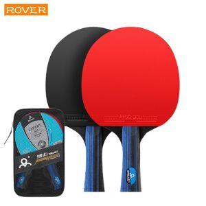 Professional Table Tennis Rackets High Performance Sets with Rackets & Carrying Case  Training Pure Solid Wood High Elasticity