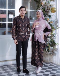 PROMO COD / BAJU BATIK 1 SET Terbaru - BAJU PESTA - seragam kondangan motif terbaru / FASHION BAJU KAPEL SARIMBITAN MODERN BATIK / DRESS BATIK PREMIUM ACARA FORMAL DAN NON FORMAL AVEENA