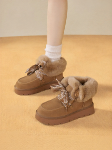 Josiny | Retro All-Match Tied Snow Boots for Women with Extra Warm Lining