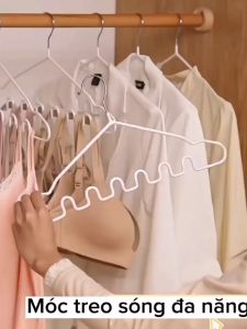 Móc Treo Quần Áo  Treo Đồ  Hình Sóng Chống Trượt Đa Chức Năng