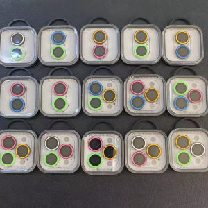 Luminous Camera Lens Protector For IPhone 17 15 16 Pro Max Protective Ring Glass For IPhone 16 14 Plus 12 13 Mini Back Len Glas