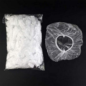 Plastic Disposable Shower Cap Hair Treatment Cap Hair Dye Cap Shampoo and Shower Strip-Shaped Hat