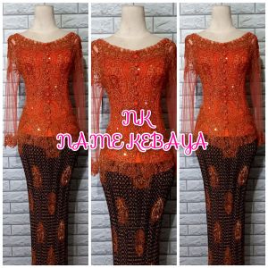 set kebaya pesta kebaya orange kebaya modern kebaya wisuda kebaya abg termurah