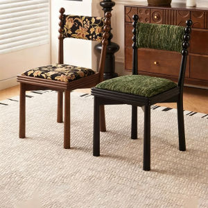 MU FENG ZHI NAN | Vintagely Styled Solid Wood Make-up Stool