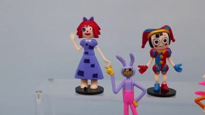 Bandai | 8pcs/Set Digital Anime Action Figures Set PVC Collectible Models Ragatha Jax Pomni Circus Theme Toy Dolls for Kids And Fans